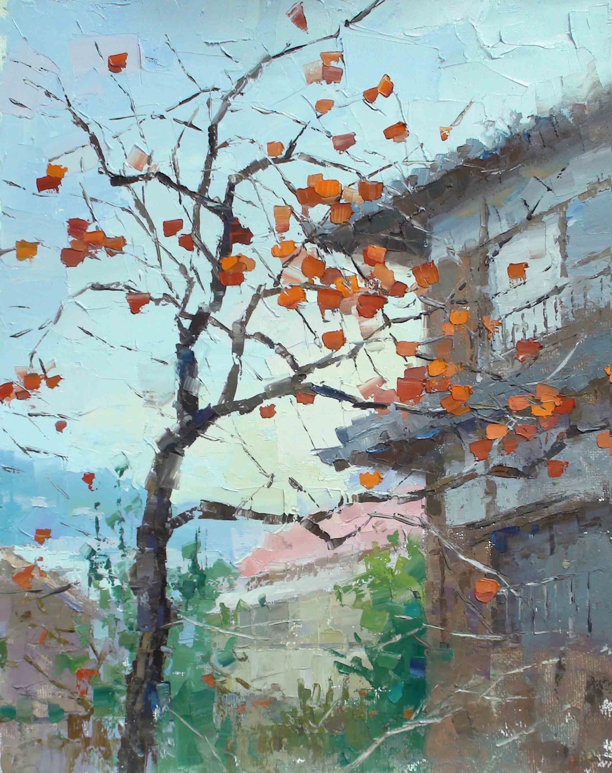 油畫景物-纍纍結實